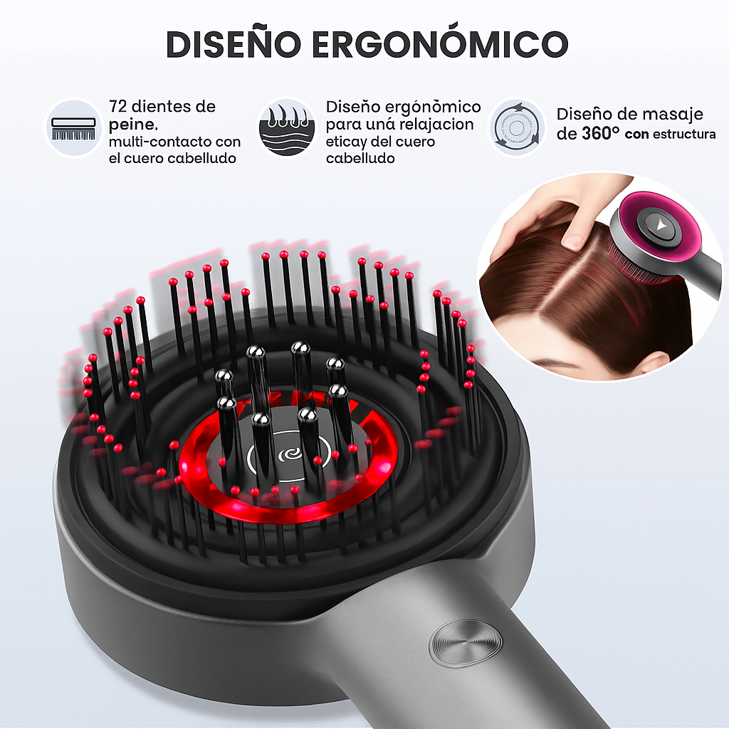 Masajeador Capilar Eléctrico Inalámbrico