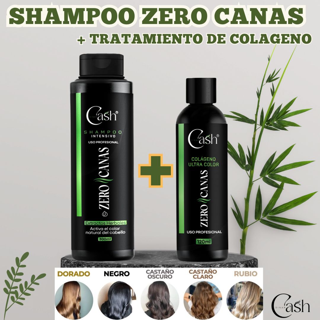 SHAMPOO ZERO CANAS + TRATAMIENTO CON COLÁGENO