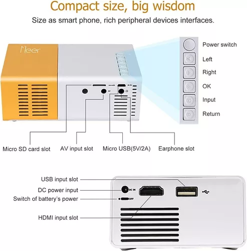 MINI PROYECTOR LED HDMi PREMIUM