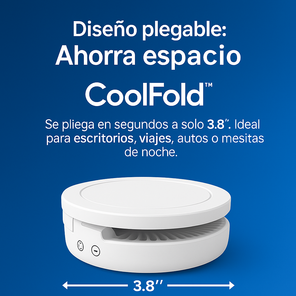 Ventilador Portátil Plegable de Alta Potencia | CoolFold™