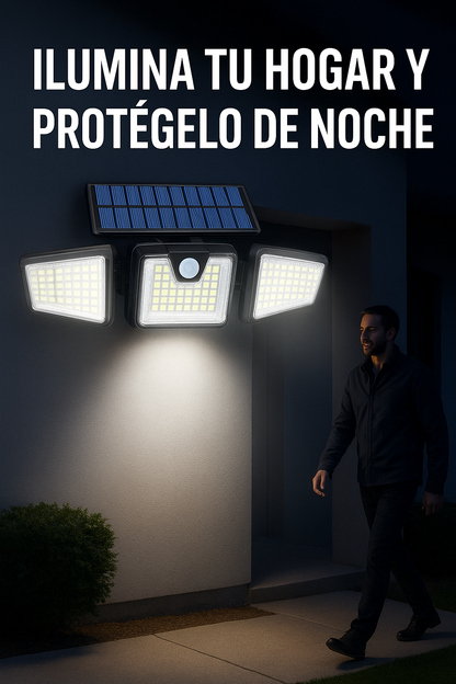 REFLECTOR CON PANEL SOLAR X 3