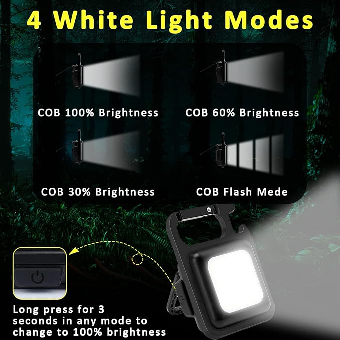 Mini linterna llavero led portátil usb
