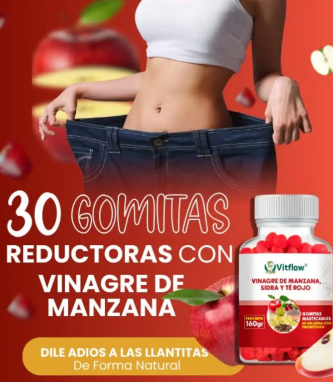 Gomitas Originales de vinagre de manzana para el bienestar de la salud