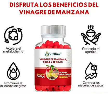 Gomitas Originales de vinagre de manzana para el bienestar de la salud