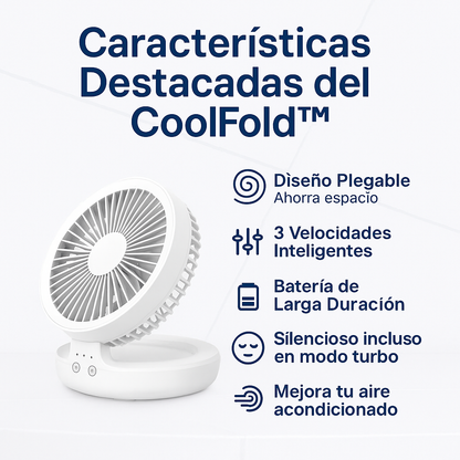 Ventilador Portátil Plegable de Alta Potencia | CoolFold™